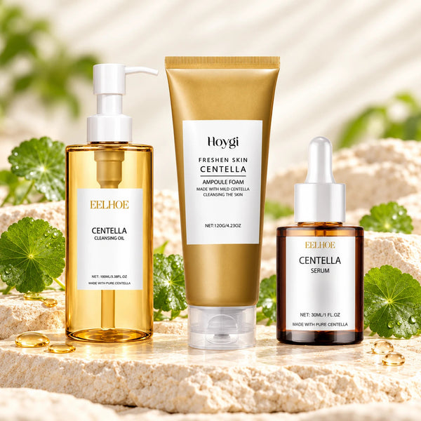 The Centella Trio – Cleansing Oil, Ampoule Foam & Serum
