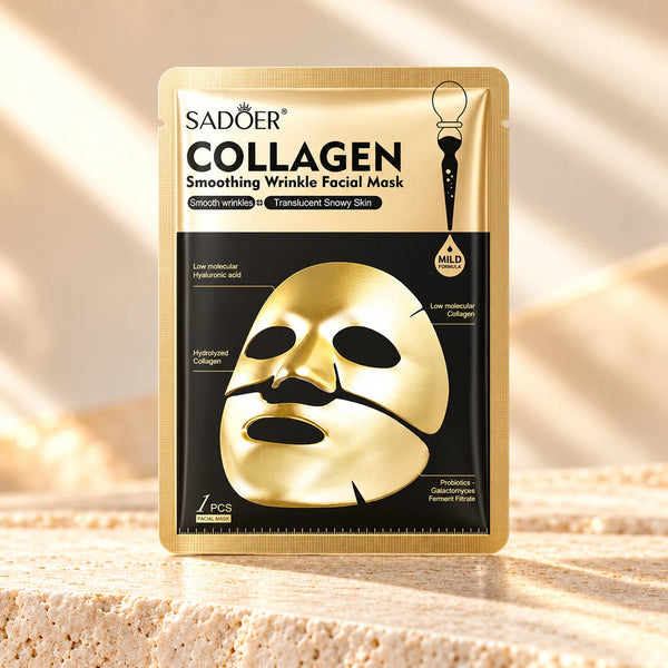 SADOER Golden Collagen Facial Sheet Masks